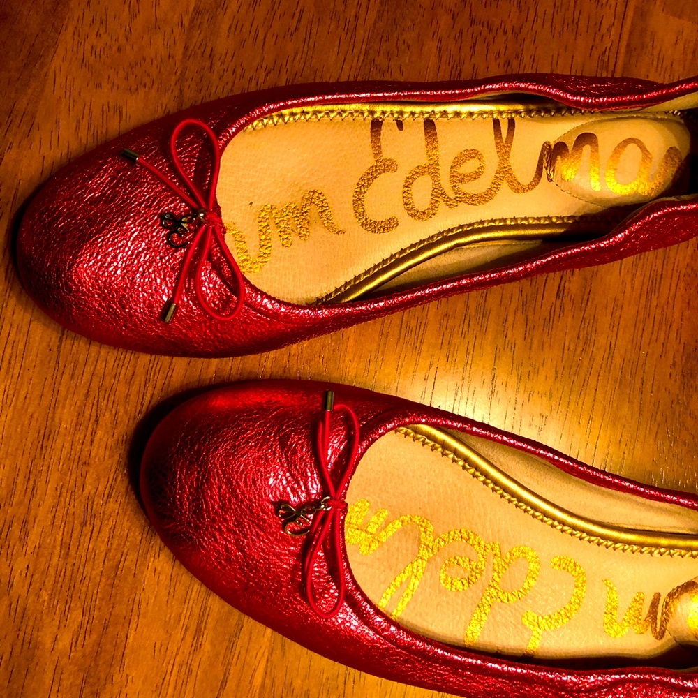 Sam Edelman!Metallic hot pink shoes
